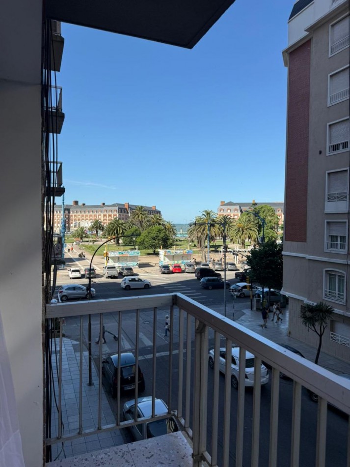 Tres ambientes con cochera, vista al mar. Mar del Plata